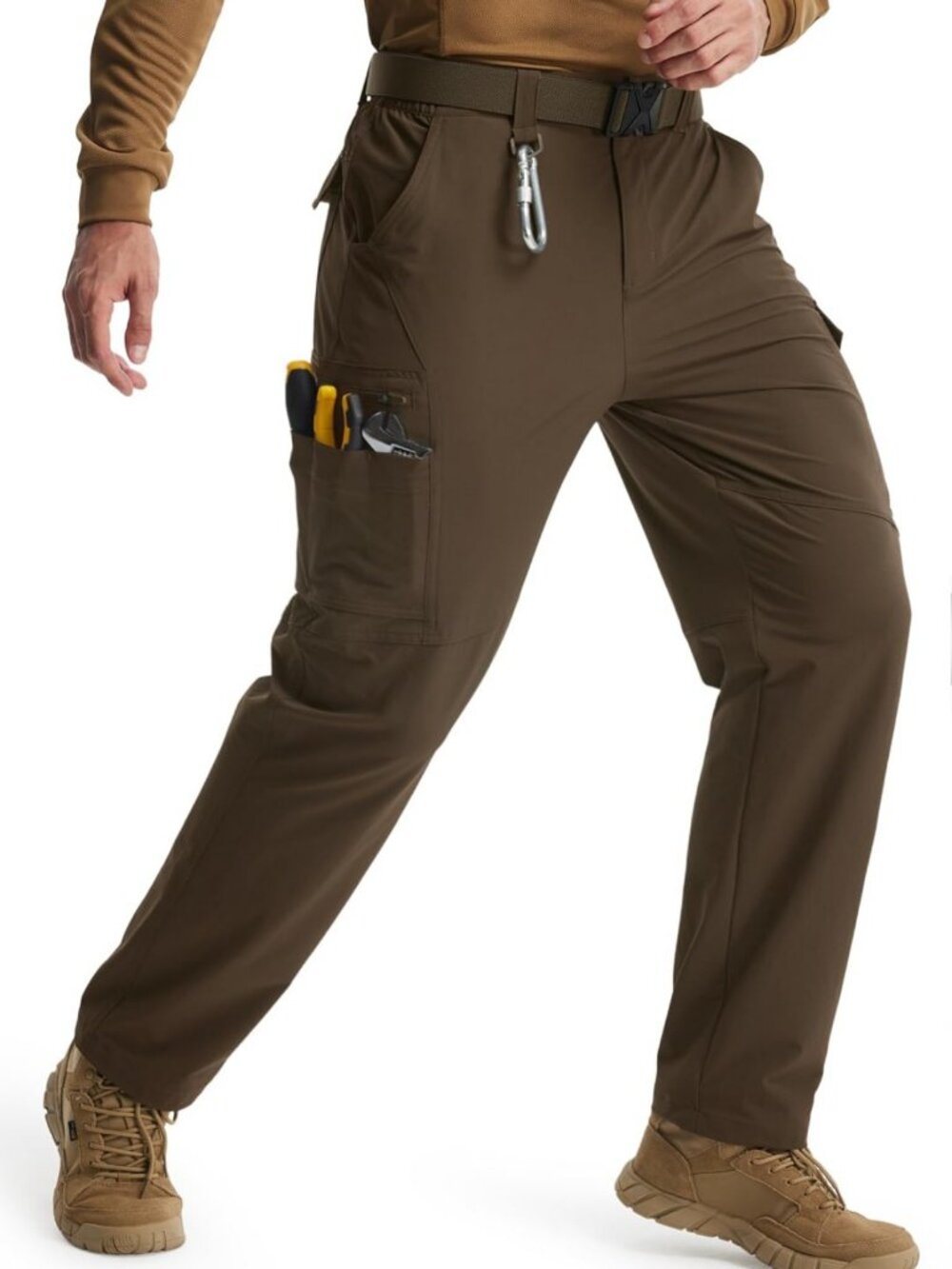 Men's Water-Resistant Cargo Hiking Pants | Outdoor Work Trousers for Adventure